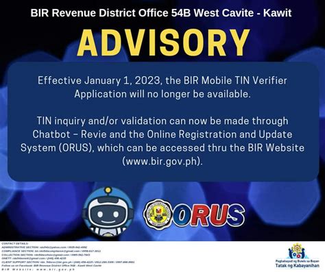 rdo 54b email address|BIR Revenue District Office No. 54B .